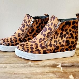 Women's Leopard Booties by Time and True Size 9